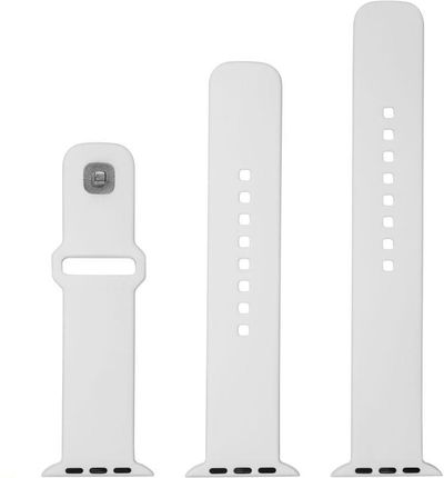 Fixed Silikonowy Pasek Silicone Strap Do Apple Watch 41 40 38 Mm Biały