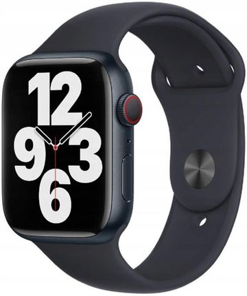 Apple Silikonowy Pasek Watch Series 42 44 45 49Mm Czarny Sport Band