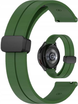 Zielony Silikonowy Magnetyczny Pasek Bransoleta 22Mm Do Zegarków 46Mm