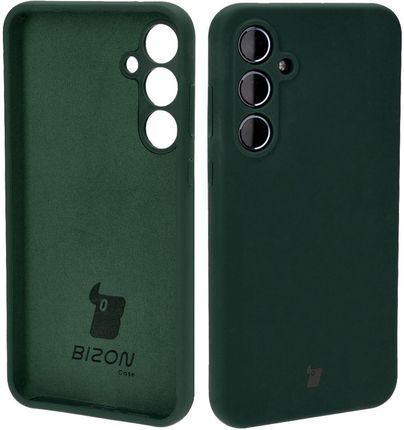 Bizon Etui Silikonowe Soft Case Do Galaxy A55 5G, Ciemnozielone
