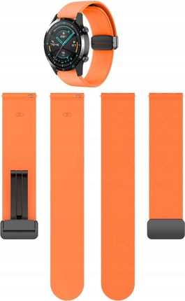 Pomarańćzowy Silikonowy Magnetyczny Pasek Bransoleta 20Mm Do Zegarków 42Mm