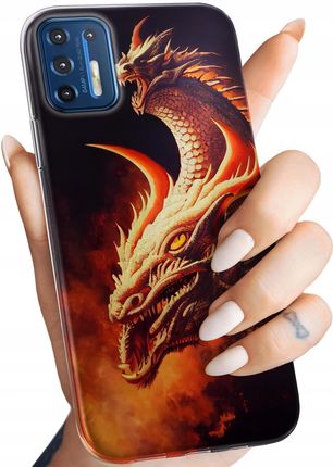 Hello Case Etui Do Motorola Moto G9 Plus Smoki Dragon Taniec Smoków Obudowa