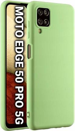 Atrax Etui Motorola Moto Edge 50 Pro 5G Z Mikrofibrą Plecki Zielone