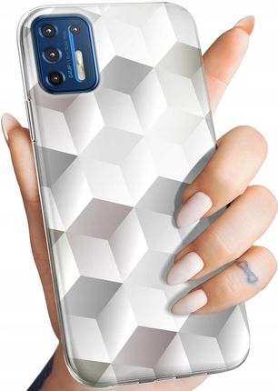 Hello Case Etui Do Motorola Moto G9 Plus 3D Geometryczne Iluzja Obudowa