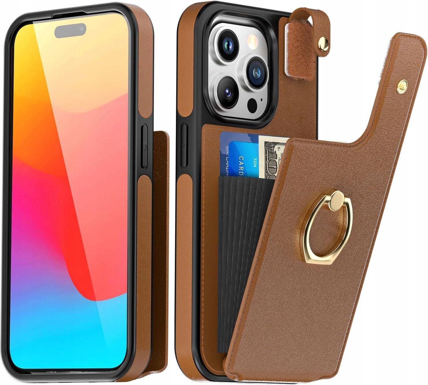 Futerał Portfelowy Aicase Dla Iphone'A 15 Pro Max Z