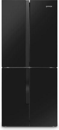 Lodówka Gorenje NRM818EMB z zamrażalnikiem dolnym 181,6 cm Czarna