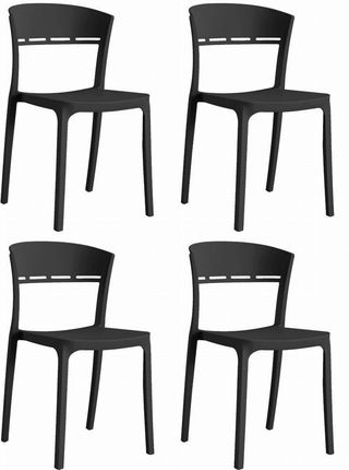 Krzesło COCO - czarne x 4