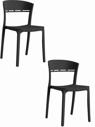 Krzesło COCO - czarne x 2