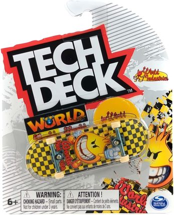 Tech Deck deskorolka fingerboard World Industries+ naklejki