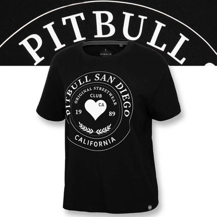 Damska Koszulka Oversize Pitbull Heartie T-Shirt Damski Bawełniany