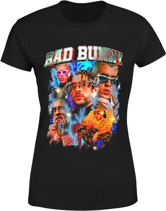 Bad Bunny Latino Vintage Damska koszulka (XL, Czarny)