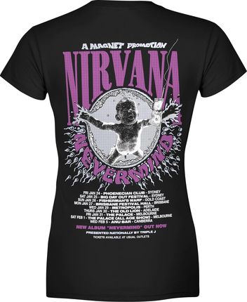 Nirvana Nevermind Damska koszulka (S, Czarny)