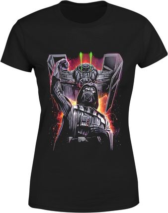 Darth Vader Star Wars Gwiezdne Wojny Lord Damska koszulka (S, Czarny)