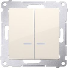 Kontakt Simone Kontakt Simon Łącznik Świecznikowy z Podświetleniem Led I do Wersji Ip44 [Moduł] 10 Ax Simon 54 Premium (DW5BL.01/41)