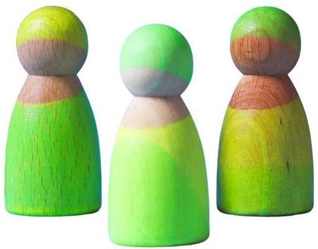 Grimm’S Drewniane Figurki Przyjaciele 3Szt. Neon Green