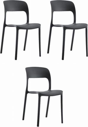 Krzesło IPOS - czarne x 3