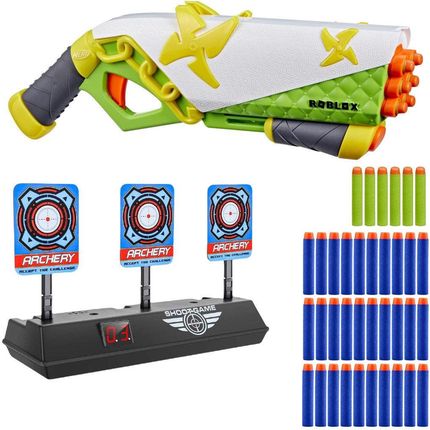 Nerf Roblox Ninja Legends Shadow Sensei F5485 + Elektroniczna Tarcza 30 Strzałek