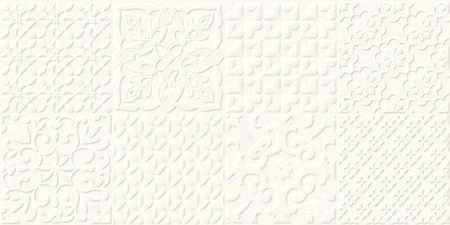 Cersanit Glazura Alterio White Patchwork Structure Satin Rekt. 30x60
