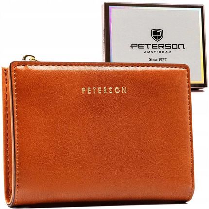 Mały portfel damski ze skóry ekologicznej - Peterson