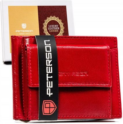 Mały portfel-banknotówka ze skóry naturalnej - Peterson