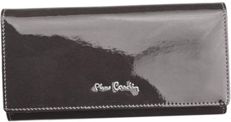 Rozbudowany, lakierowany portfel damski ze skóry naturalnej - Pierre Cardin