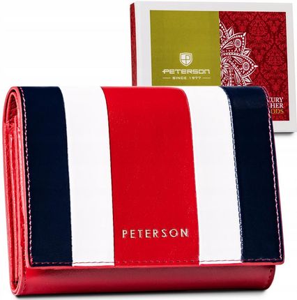 Kompaktowy portfel damski  ze skóry naturalnej - Peterson