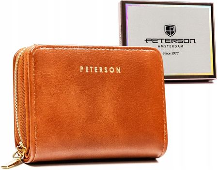 Mały portfel damski ze skóry ekologicznej - Peterson