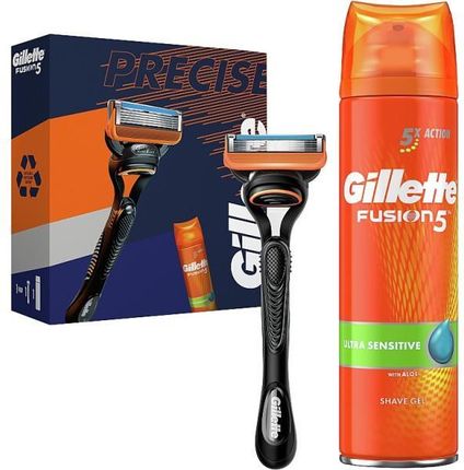 Gillette Zestaw do golenia Fusion Precise Zestaw do golenia dla mężczyzn, 1 szt
