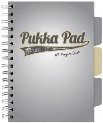 Pukka Project Book Grey A5/100K Kratka Szary 3szt.