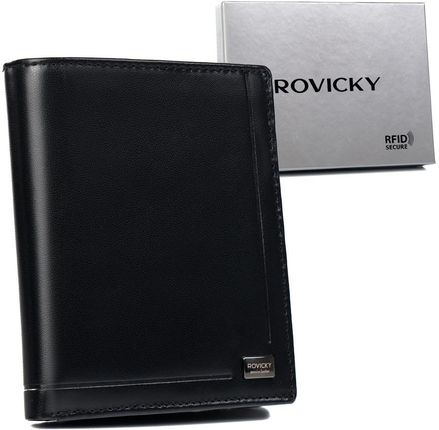 Skórzany portfel męski na karty - Rovicky