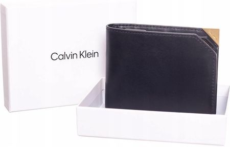 Calvin Klein Portfel Męski Cut Corner Czarny