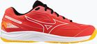 Buty do siatkówki Mizuno Cyclone Speed 4 radiant red/white/carrot curl Wiosna 2025