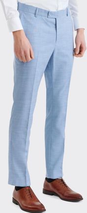 Niebieskie spodnie garniturowe w kant Pako Lorente 182/84