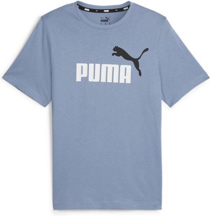Koszulka męska Puma ESS+ 2 COL LOGO niebieska 58675920
