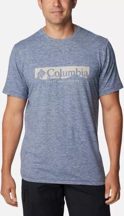 Koszulka męska Columbia KWICK HIKE GRAPHIC niebieska 2071763464