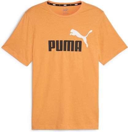 Koszulka męska Puma ESS+ 2 COL LOGO pomarańczowa 58675949