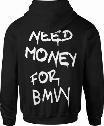Need Money for BMW Męska bluza z kapturem (XL, Czarny)