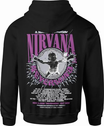 Nirvana Nevermind Męska bluza z kapturem (S, Czarny)