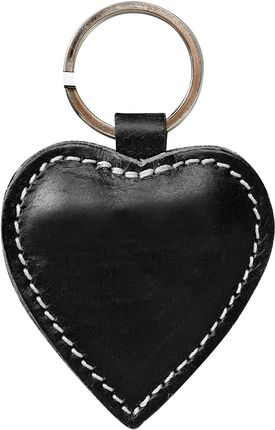 Skórzany brelok - serce HG010 Black