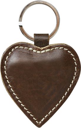 Skórzany brelok - serce HG010 Brown