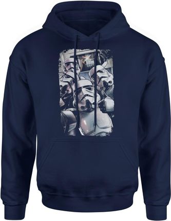 Star Wars Gwiezdne Wojny Selfie Męska bluza z kapturem (XL, Granatowy)