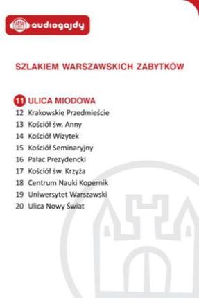 Ulica Miodowa. Szlakiem warszawskich zabytków - Ewa Chęć (E-book)