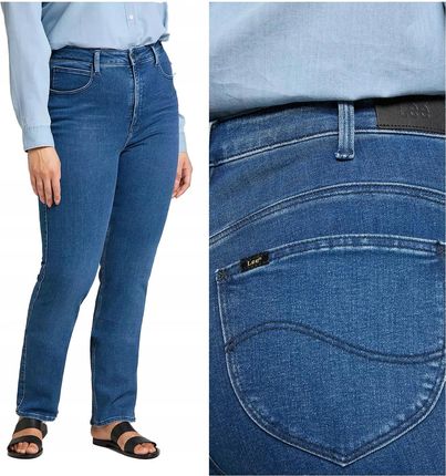 Damskie spodnie jeansowe Lee Classic Straight Plus W33 L33