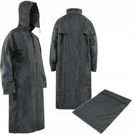 Kurtka przeciwdeszczowa Mil-Tec Płaszcz Sztormiak Weather Coat Czarna XL