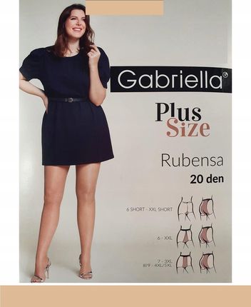 GABRIELLA RUBENSA Rajstopy 20 den 8/9 XL / Melisa