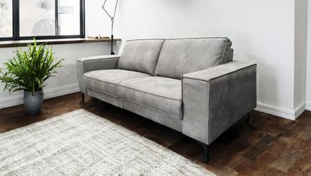 Kanapa Charlotte 2 osobowa, sofa do salonu, biura w nowoczesnym stylu z funkcją relax 205/90 cm
