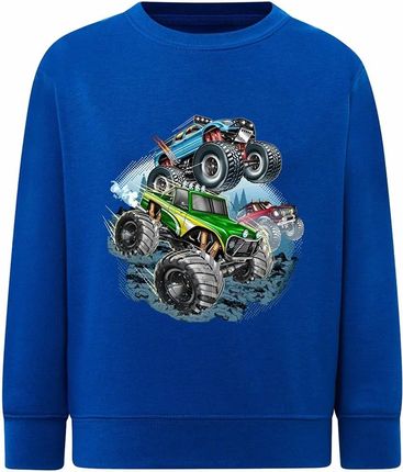 Bluza chłopięca niebieska monster truck