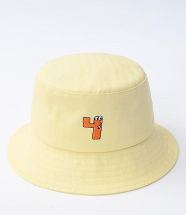 Dziecięcy kapelusz, żółty, cyferka, Be Snazzy