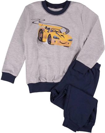 Chłopięca piżama, szaro-granatowa, auto wyścigowe, Tup Tup