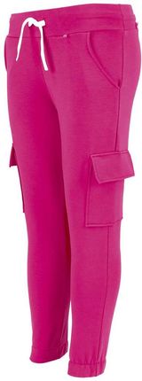Dziewczęce spodnie dresowe bojówki, różowe, Tup Tup